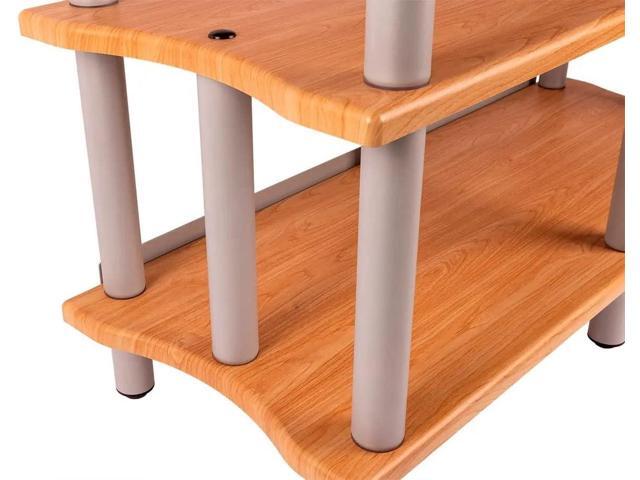 Monolith Heavy Duty Double-Wide 3-Tier AV Stand - 300 Lbs Weight Capacity Per Shelf, Organize and Display Your AV Components, Home Theater or...