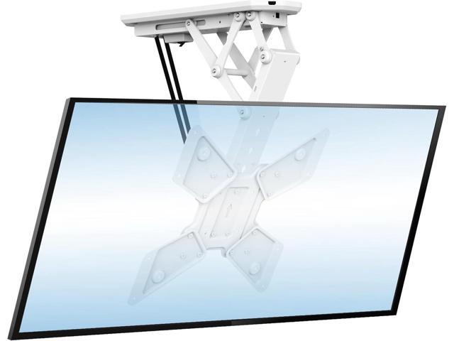 Mount-It! Motorized Ceiling TV Mount with Remote, Electric Flip Down Fold Up Pitched Roof Mount Fits 32, 37, 40, 47, 50 and 55 Inch Flat Screen TVs...