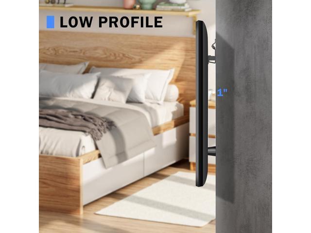 No Stud TV Wall Mount, Drywall Studless TV Hanger for Most 32-75 inch Flat Screen TVs, Holds up to 100lbs, No Stud, No Drill, No Anchors, Easy...