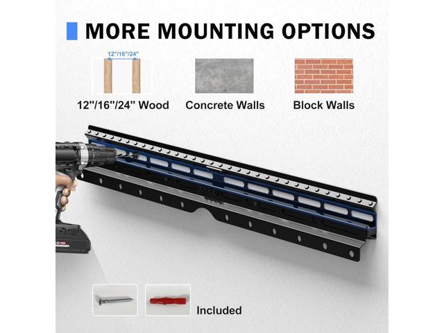 No Stud TV Wall Mount, Drywall Studless TV Hanger for Most 32-75 inch Flat Screen TVs, Holds up to 100lbs, No Stud, No Drill, No Anchors, Easy...