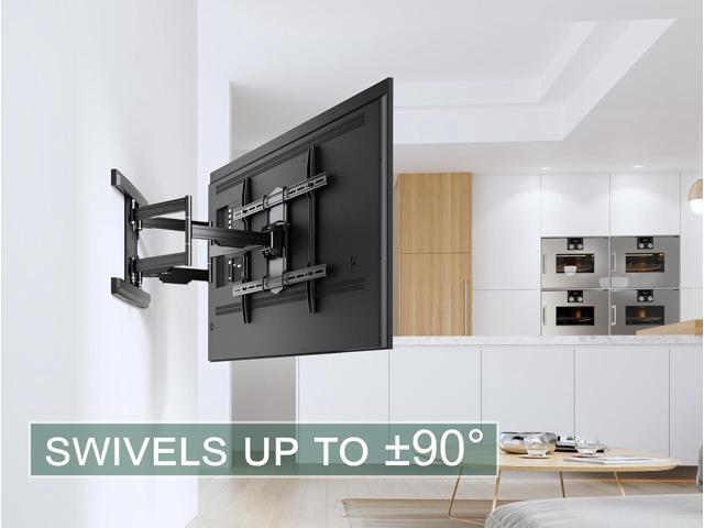 ynVISION. DESIGN Heavy Duty TV Wall Mount for 65100 TVs, XXL Full Motion Bracket Extends 31.5, Tilt Swivel Leveling, 154 lbs Capacity, Max VESA...