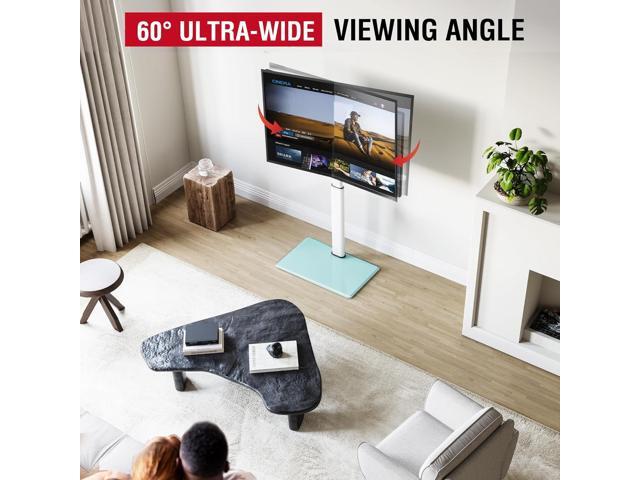 Swivel TV Floor Stand for 32-65 Inches TVs, 8 Level Height Adjustable Corner Small TV Stand Mount for Living Room/Bedroom, Holds up to 88 lbs,MAX...