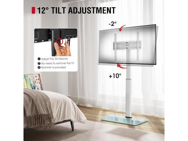 Swivel TV Floor Stand for 32-65 Inches TVs, 8 Level Height Adjustable Corner Small TV Stand Mount for Living Room/Bedroom, Holds up to 88 lbs,MAX...