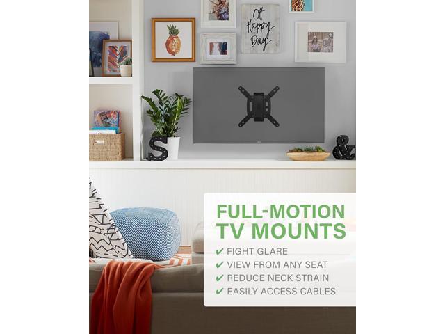 SANUS Full Motion TV Mount - Single Stud 19 to 40 inch TV Wall Mount Tilts, Extends & Swivels - Easy DIY Install Includes All Hardware & Post...
