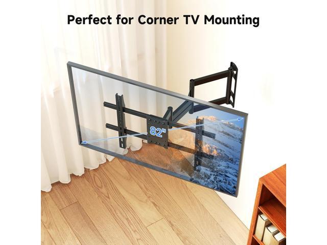 Suptek 30' Full Motion TV Mount for 32-82' TVs, 132 lbs max, VESA 600x400mm. Swivel, tilt & Corner fit. Heavy Duty for LED/OLED/QLED. Model MA1078M