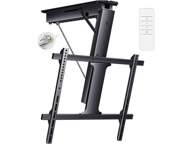 Electric Ceiling TV Mount, Remote Adjustable Flip Down Bracket for 32 to 70 Inch Flat Curved Screen TVs Max VESA 600x400mm, Motorized TV Ceiling...