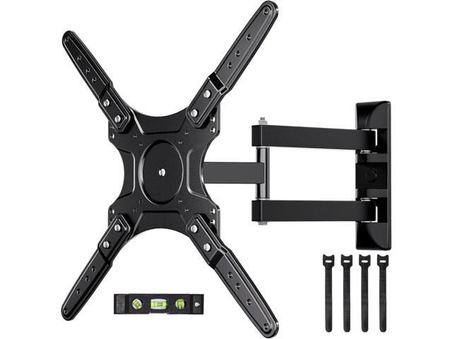 Imncya Full Motion TV Monitor Wall Bracket, Wall Mount Articulating TV Bracket for Most 26-55 Inch TVs, Corner TVs Mount Swivel Tilt Extension...