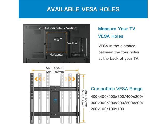 PERLESMITH Corner TV Wall Mount Bracket for 26-60 inch LED LCD Flat Curved Screen TVs up to 99 lbs, Full Motion Corner TV Mount with Dual...