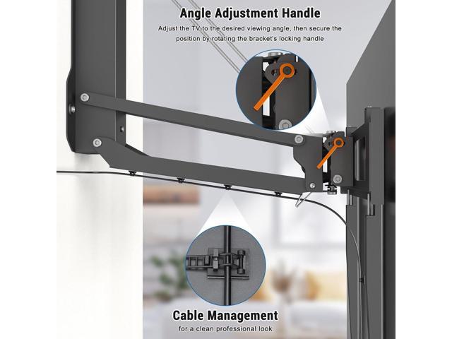 XINYAO Over Fireplace TV Mount Pull Down with Remote, Motorized Height Adjustable Electric TV Wall Bracket for 32 to 70 inch Screen, Compatible...