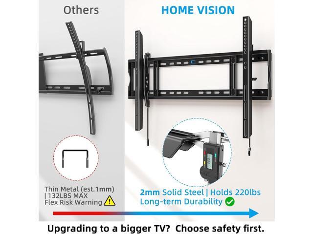 HOME VISION Heavy Duty TV Wall Mount for Large TVs 60-120 Inch, Tilting TV Wall Mount, Max VESA 900x600, Holds up to 220lb, Fits 16/18/24/32 Inch...