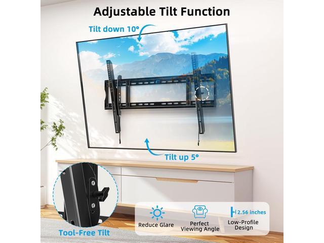 HOME VISION Heavy Duty TV Wall Mount for Large TVs 60-120 Inch, Tilting TV Wall Mount, Max VESA 900x600, Holds up to 220lb, Fits 16/18/24/32 Inch...