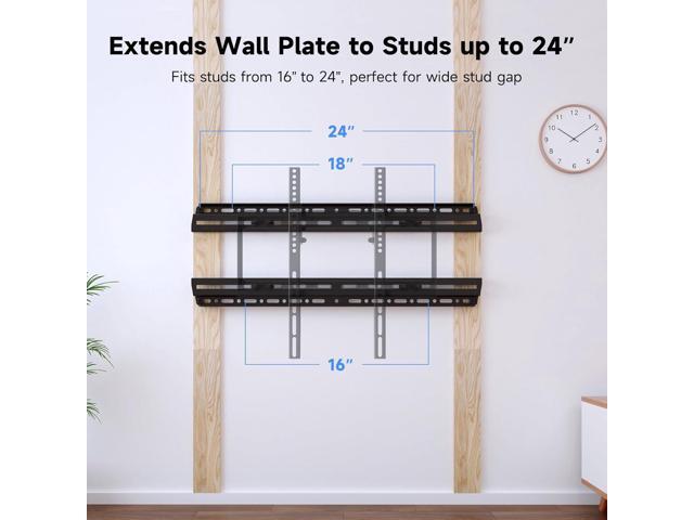 Suptek Universal TV Wall Mount Extension Bracket - Fits 16' to 24' Wood Studs, Easy TV Centering, Holds Up to 154 LBS, MFPA01