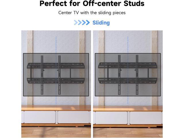 Suptek Universal TV Wall Mount Extension Bracket - Fits 16' to 24' Wood Studs, Easy TV Centering, Holds Up to 154 LBS, MFPA01