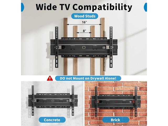 GearFusion TV Wall Mount for Most 32'-85' TVs up to 132lbs, Full Motion TV Bracket with Swivel Tilt Extension, Dual Articulating Arms TVs Mount...