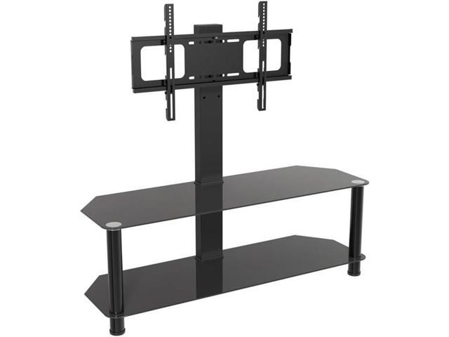 AVF Steel and Glass Stand with TV Mount for TVs up to 65' in Black