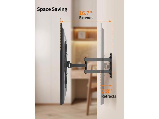 HOELLL Full Motion TV Wall Mount - TV Mount for 23-55 Inch TVs with Swivel and Tilt Extension, Television Monitor Bracket with Articulating Arms,...