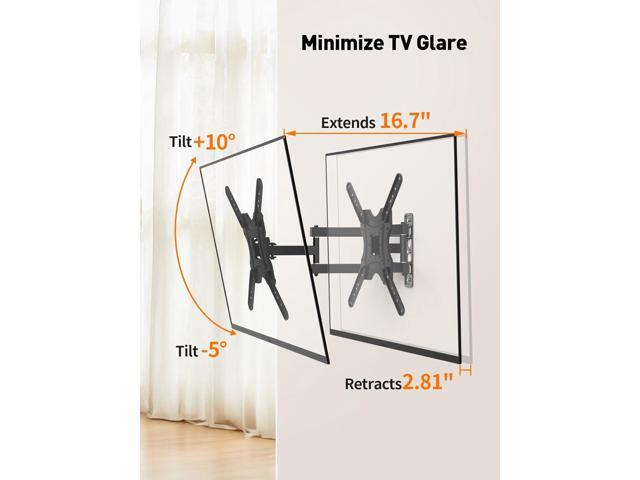 HOELLL Full Motion TV Wall Mount - TV Mount for 23-55 Inch TVs with Swivel and Tilt Extension, Television Monitor Bracket with Articulating Arms,...