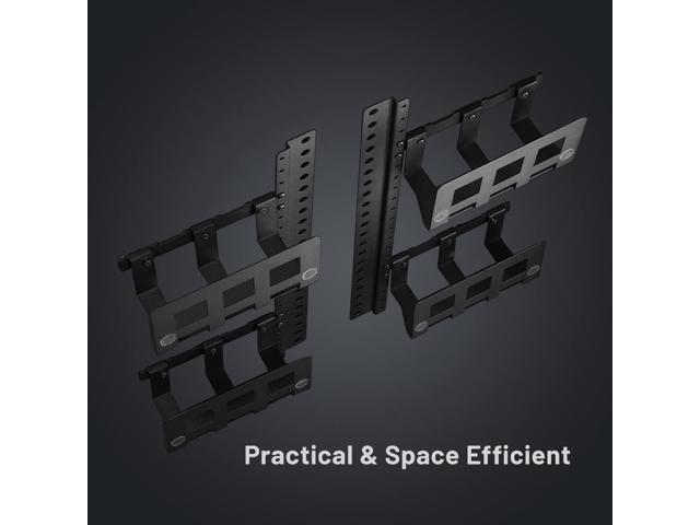 WALL Multi-Device Holder with 4 Racks + Mounting Hardware, Accessory for TV Stand A2/V2/V2 CASTER/V3/V4/V5