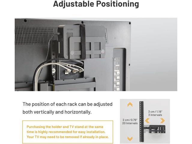 WALL Multi-Device Holder with 4 Racks + Mounting Hardware, Accessory for TV Stand A2/V2/V2 CASTER/V3/V4/V5