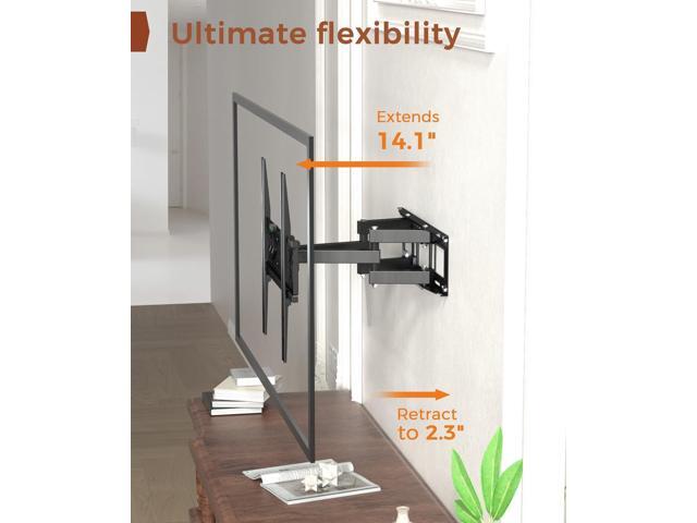 TV Wall Mount for 32-65 inch TVs, Full Motion Wall Mount TV Bracket with Articulating Dual Arms, Swivel Tilt Extension, Max VESA 400x400mm, Fits...