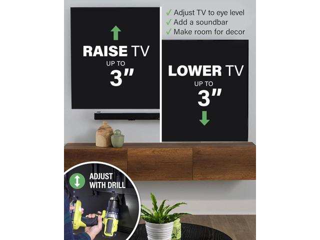 SANUS Height Adjustable Full Motion TV Wall Mount for 32 to 65 TVs Raise or Lower TV 3 After Install Maximizes Compatibility with Your Setup 3...