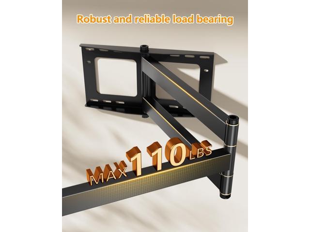 FORGING MOUNT Long Extension TV Mount Full Motion Wall Bracket with 42 inch Long Arm Articulating TV Wall Mount for 37 to 80 Inch Flat/Curve TVs,...