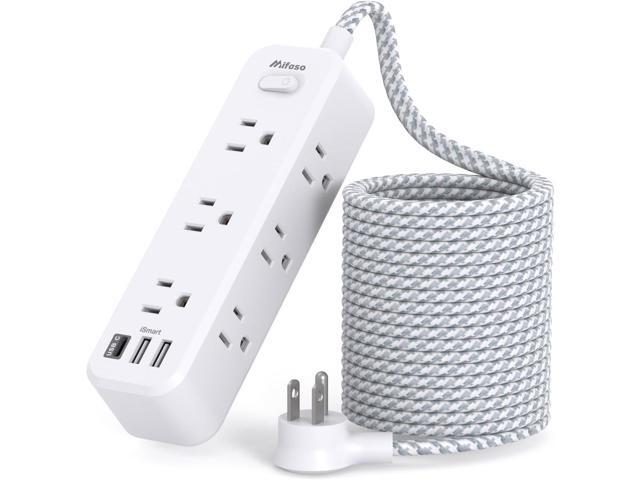 Mifaso Extension Cord 15 ft, Surge Protector Power Strip, Long Extension Cord with 9 Outlets 3 USB Ports, Extension Cord with Multiple Outlets, USB...