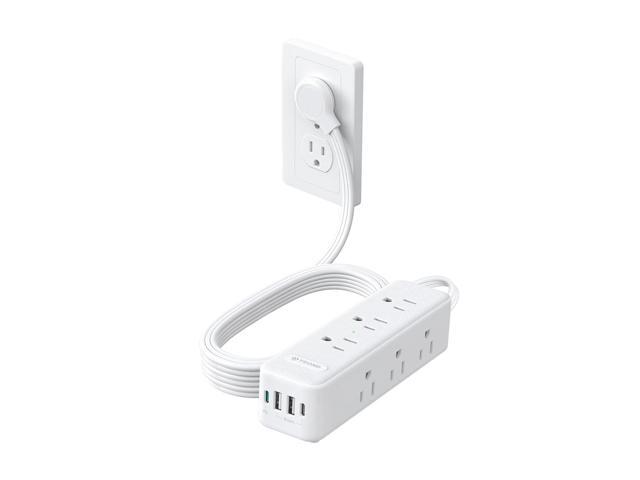 TROND Surge Protector Power Strip: 9 Widely Spaced AC Outlets with 20W USB C Charger Power Strip, 15ft Flat Plug Extension Cord, Wall Mount, Desk...