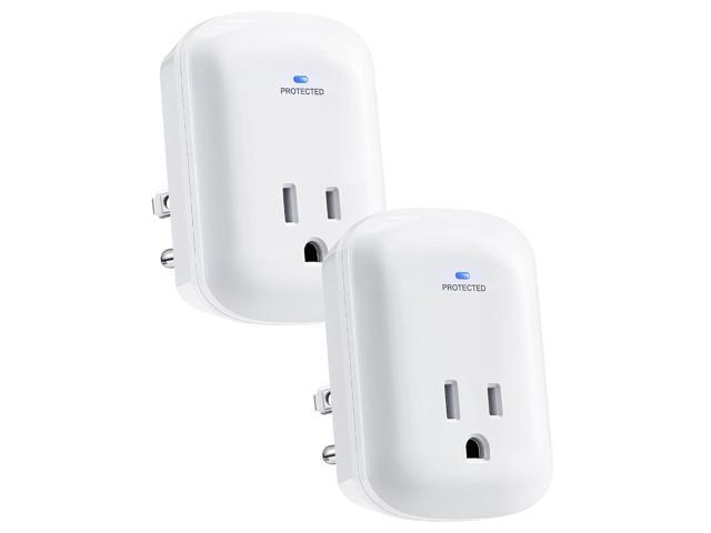 SURAIELEC Surge Protector, 1225J Wall Surge Protector Outlet with 900V VPR, 15A/1875W Ground Protected Light Indicator for TV, Fridge, Microwave,...