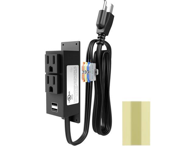 Gun Safe Power Outlet Kit- Multi Electrical Outlet Kit for Gun Safe Accessory Charging, with 2 Outlets & 2 USB Slots for Dehumidifiers Lights,...