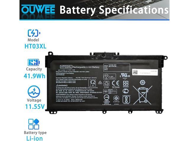 HT03XL Battery for HP L11119-855 Pavilion 15-DA 15-DB 15-DW 15-CS 15-DY 17-by 17-CA 14-CE 14-CF 14-DF 14-DQ 14-DK Series 15-CS0053CL 15-DA0014DX...