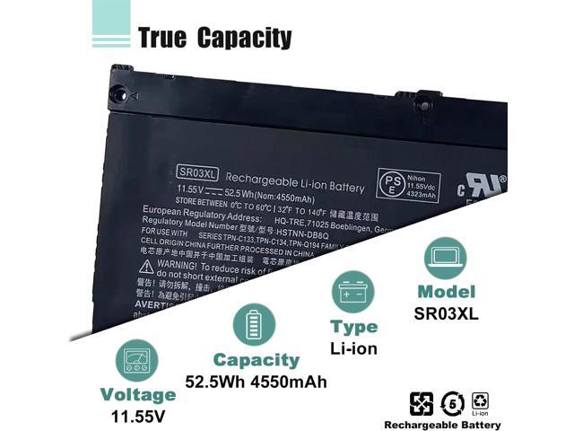 SR03XL L08855-855 Battery Replacement for Hp Pavilion 15-CX 15-cx0xxx 15-cx0058wm 15-cx0056wm Envy X360 15-CN 15-CP 17-BW Series for hp pavilion...