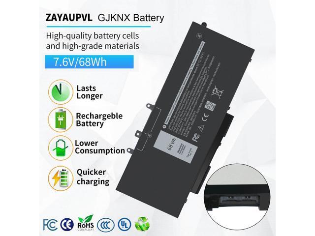 GJKNX 7.6V 68WH Battery Replacement for Dell Latitude 5480 5580 5490 5491 5580 5590 5591 5280 5288 5488 5491 5495 E5480 E5580 E5490 E5590 Precision...