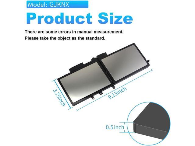 GJKNX 7.6V 68WH Battery Replacement for Dell Latitude 5480 5580 5490 5491 5580 5590 5591 5280 5288 5488 5491 5495 E5480 E5580 E5490 E5590 Precision...