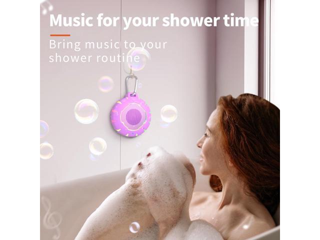 HEYSONG Waterproof Shower Bluetooth Speaker, Durable & Portable with Clear Sound, Ideal for Shower, Pool, Beach & Kayaking Great Gift for Girls,...