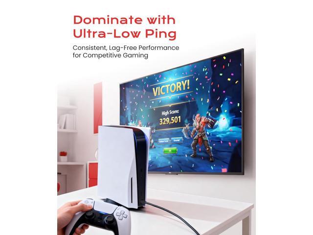 LINKUP Cat 8 Ethernet Cable Long Internet Cord High Speed LAN Connection RJ45 connectors Use with Cat 5/ Cat 6/ Cat 7 Optimal for Gaming