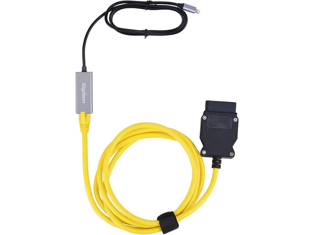 Lightning to OBD2 2 in 1 Phone to OBD2,ENET Rj45 Cable ethernet Connector Tools to OBD Interface Cable Coding F-Series 10/100Mbps High Speed,Plug...