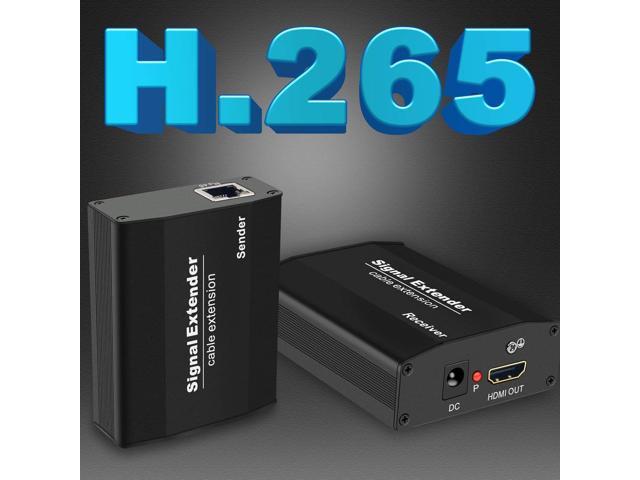 HDMI Extender Over IP, 1080P@60Hz HDMI Over Ethernet Cat5a/Cat6 up to 557FT, Transmitter and Receiver Zero Latency, 1 Transmitter to Multiple...