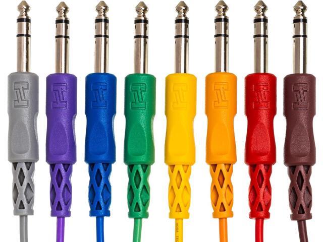 Hosa CSS-830 Balanced Patch Cables, 1/4 Inch TRS to Same, 1 Foot