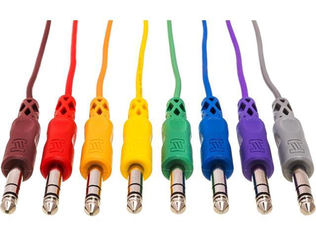 Hosa CSS-830 Balanced Patch Cables, 1/4 Inch TRS to Same, 1 Foot