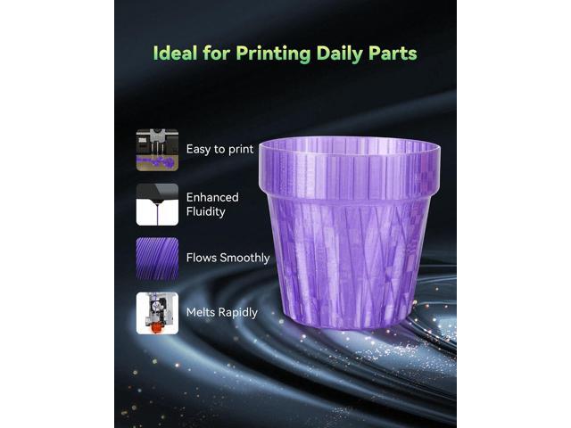 Transparent Filament Clear PETG 1.75mm,Rapid PETG High Toughness 3D Printer Filament for Fast & High Precision Printing,Odorless Better Flow 3D...