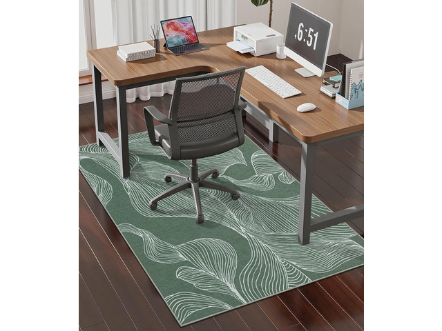 chakme Office Chair Mat for Hardwood Floor, 48'x36' Easy Glide Computer Desk Mat Protector for Rolling Chair Under Desk Rug Nonslip Backing,...