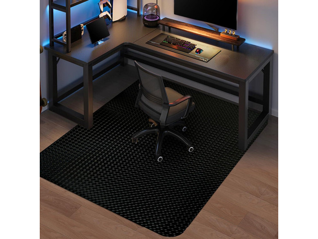 Vicwe Gaming Chair Mat for Hardwood Floor, 60'Ã—46' Large Office Chair Mat, PVC Computer Chair Mats, Easy Glide, Floor Protector for Rolling...