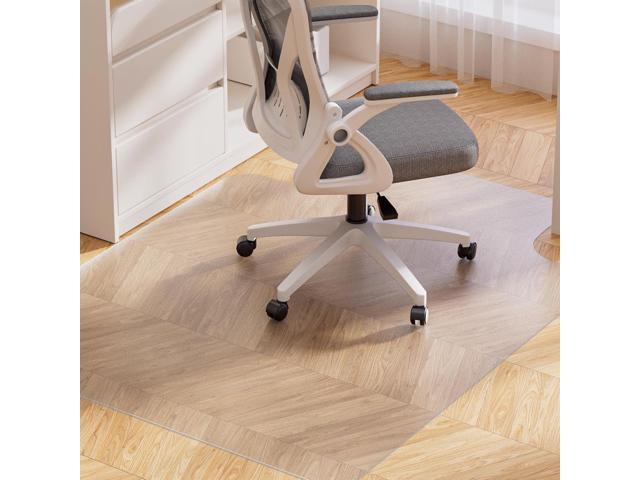 Yecaye Desk Chair Mat for Hardwood Floor, 48'×36' Office PVC Computer Chair Mat, Floor Protector for Rolling Chairs