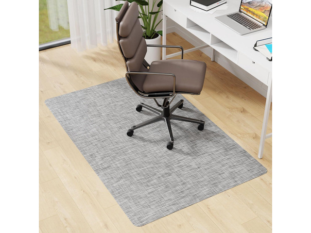 Office Chair Mat for Hardwood & Tile Floor, 46' x 60' Desk Chair Mat, Anti Slip, Non-Curve Computer Chair Mat for Rolling Chairs Floor Protector...