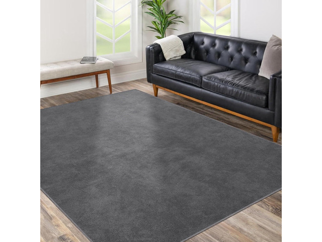 Office Chair Mat, 75' x 60' Large Chair Mat for Hard Floors, Flannel Fabric Area Rug for Hard Surface, Floor Protector Under Desk Mat for Home...