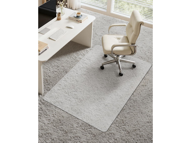 Blvornl 34.5'*47.1' Hard Material Chair Mat for High Pile Carpet and Hardwood Floor, Heavy Duty Computer Chair Mat, Frosted Clear Chair Pad for...