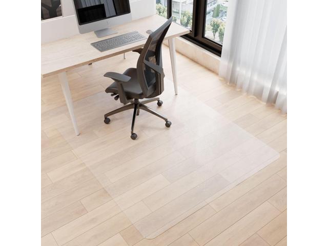 Chair Mat for Hardwood Floor, 46' x 72' Clear Desk Chair Mats, Easy Glide Plastic Mat for Under Office Chair, Rectangle