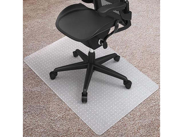 Kuyal Desk Chair Mat for Carpet, 30'' x 48'' Rectangle Transparent Mats for Chairs Good for Desks, Office and Home, Easy Glide, Protects Floors for...
