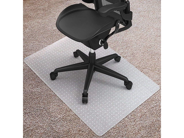 Kuyal Desk Chair Mat for Carpet, 36'' x 48'' Rectangle Transparent Mats for Chairs Good for Desks, Office and Home, Easy Glide, Protects Floors for...